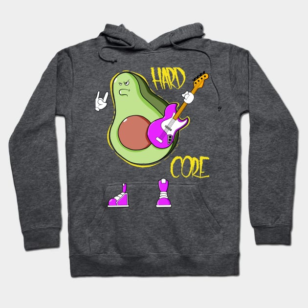 Hard To The Core Hoodie by Art by Nabes